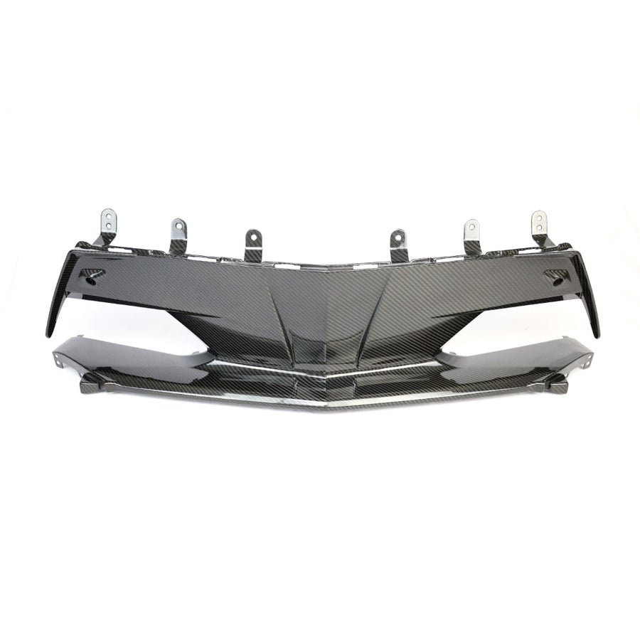 Carbon Fiber Front Bumper Center Bezel- Chevrolet C8 Corvette Stingray