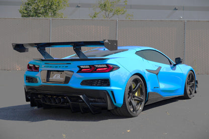 GTC-500 Carbon Fiber Adjustable Wing - Chevrolet C8 Corvette Z06/E-Ray/Grand sport/Zr1