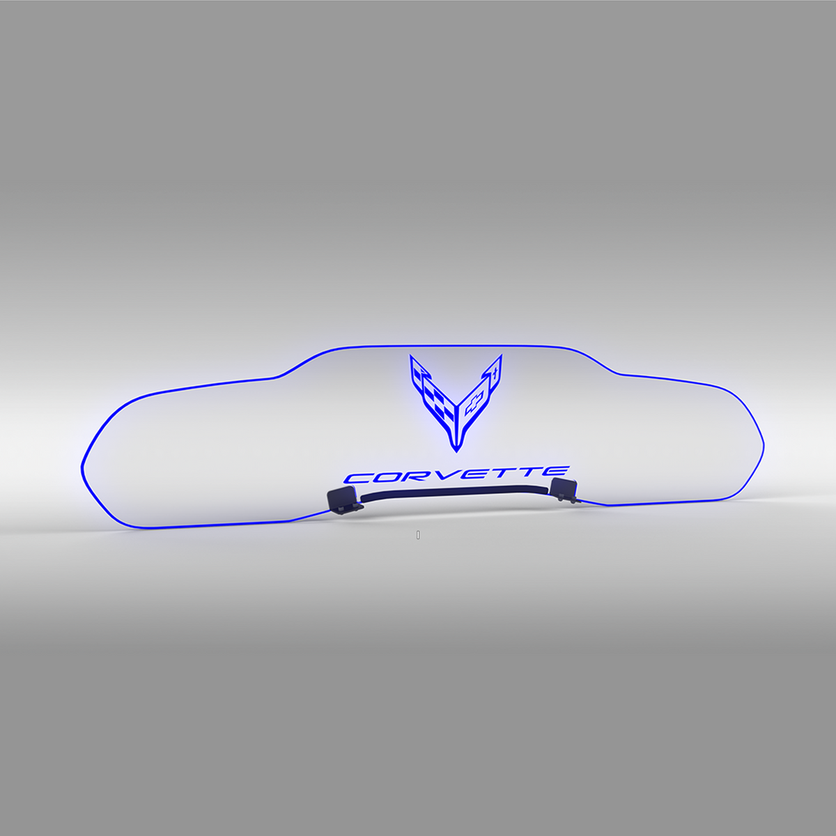WindRestrictor® C8 Coupe Rear Add On Glow Plate image 13