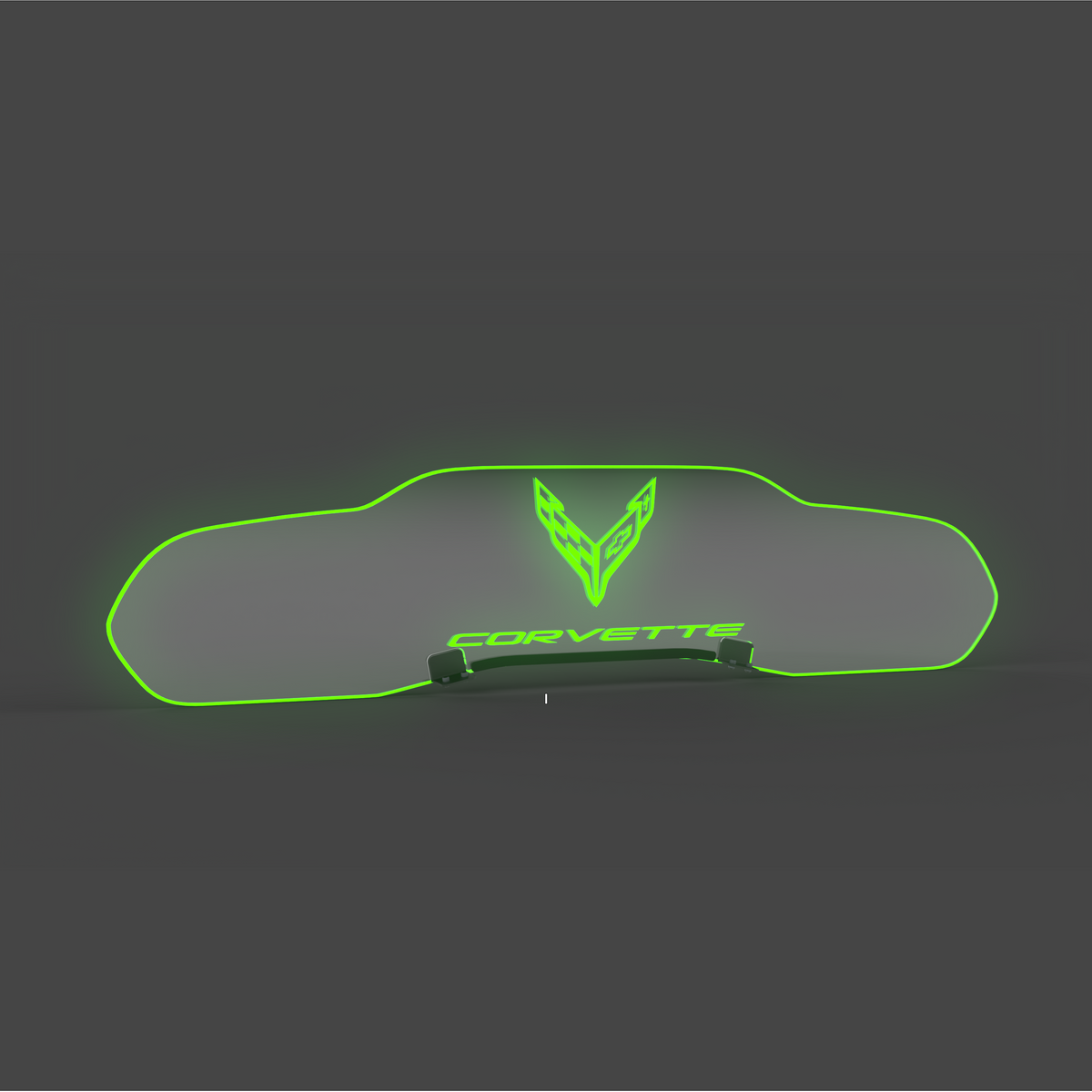WindRestrictor® C8 Coupe Rear Add On Glow Plate image 11