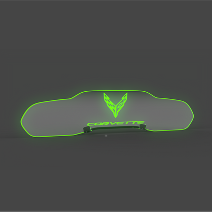 WindRestrictor® C8 Coupe Rear Add On Glow Plate image 11