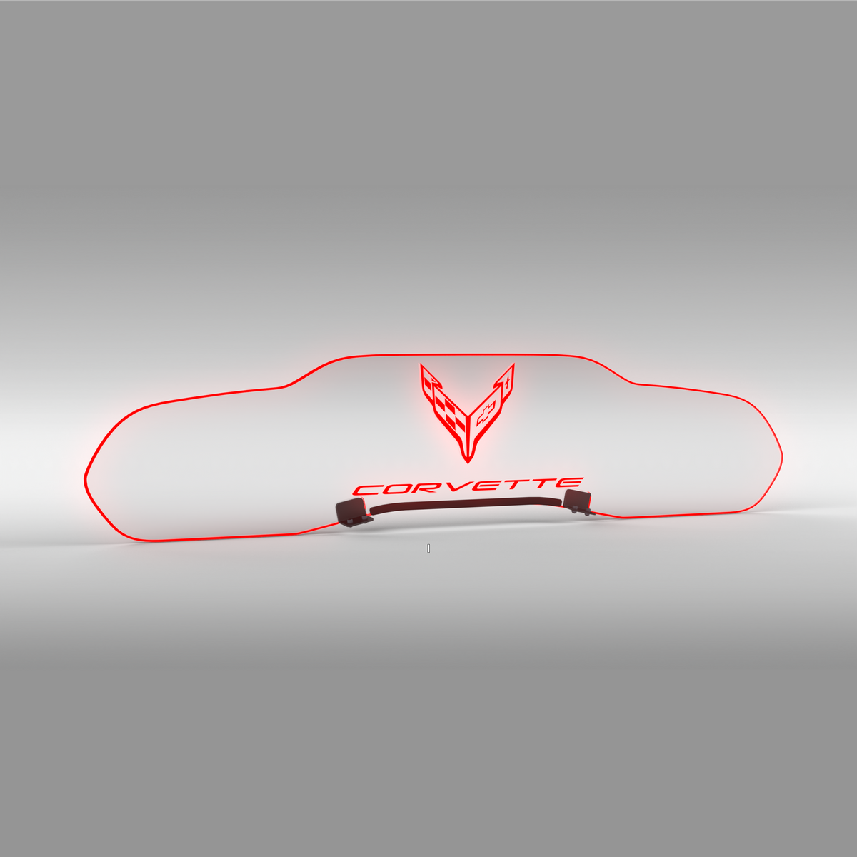WindRestrictor® C8 Coupe Rear Add On Glow Plate image 14