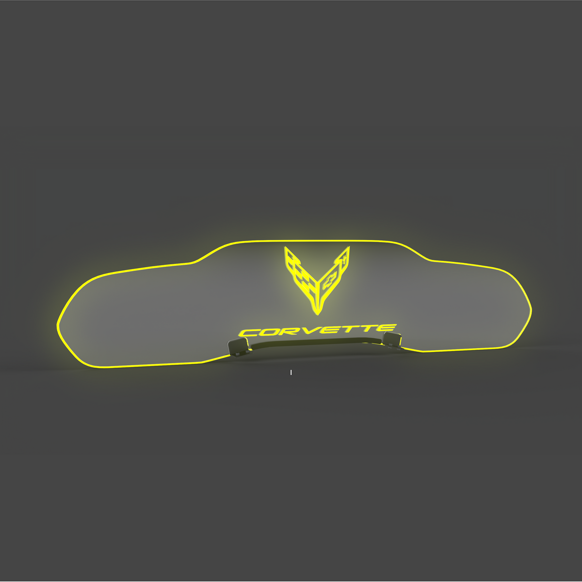 WindRestrictor® C8 Coupe Rear Add On Glow Plate image 10
