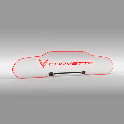 WindRestrictor® C8 Coupe Rear Add On Glow Plate image 44