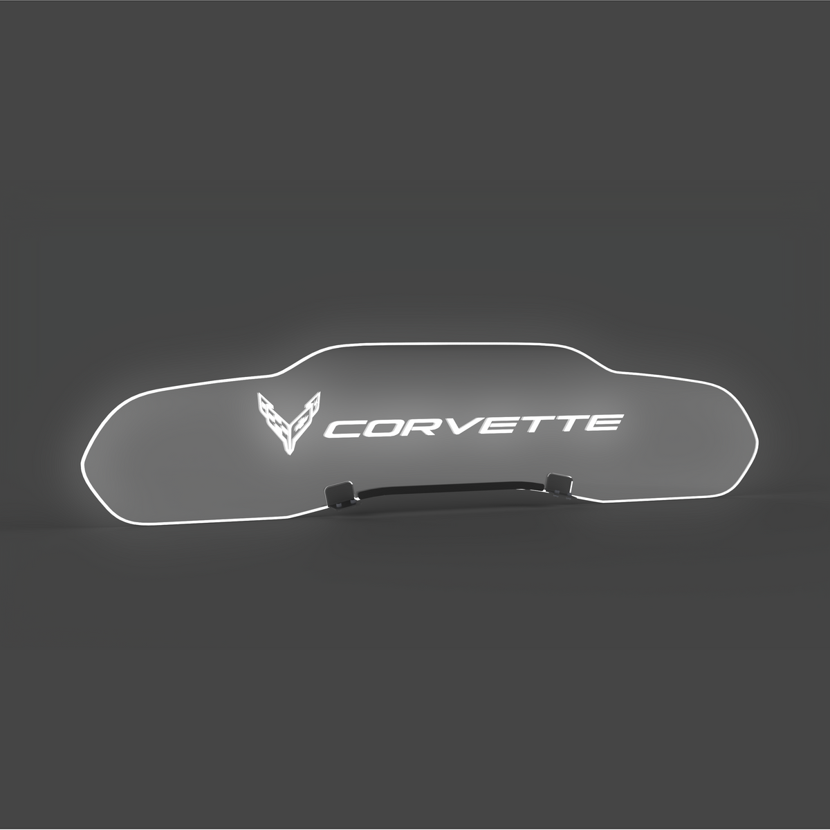 WindRestrictor® C8 Coupe Rear Add On Glow Plate image 42