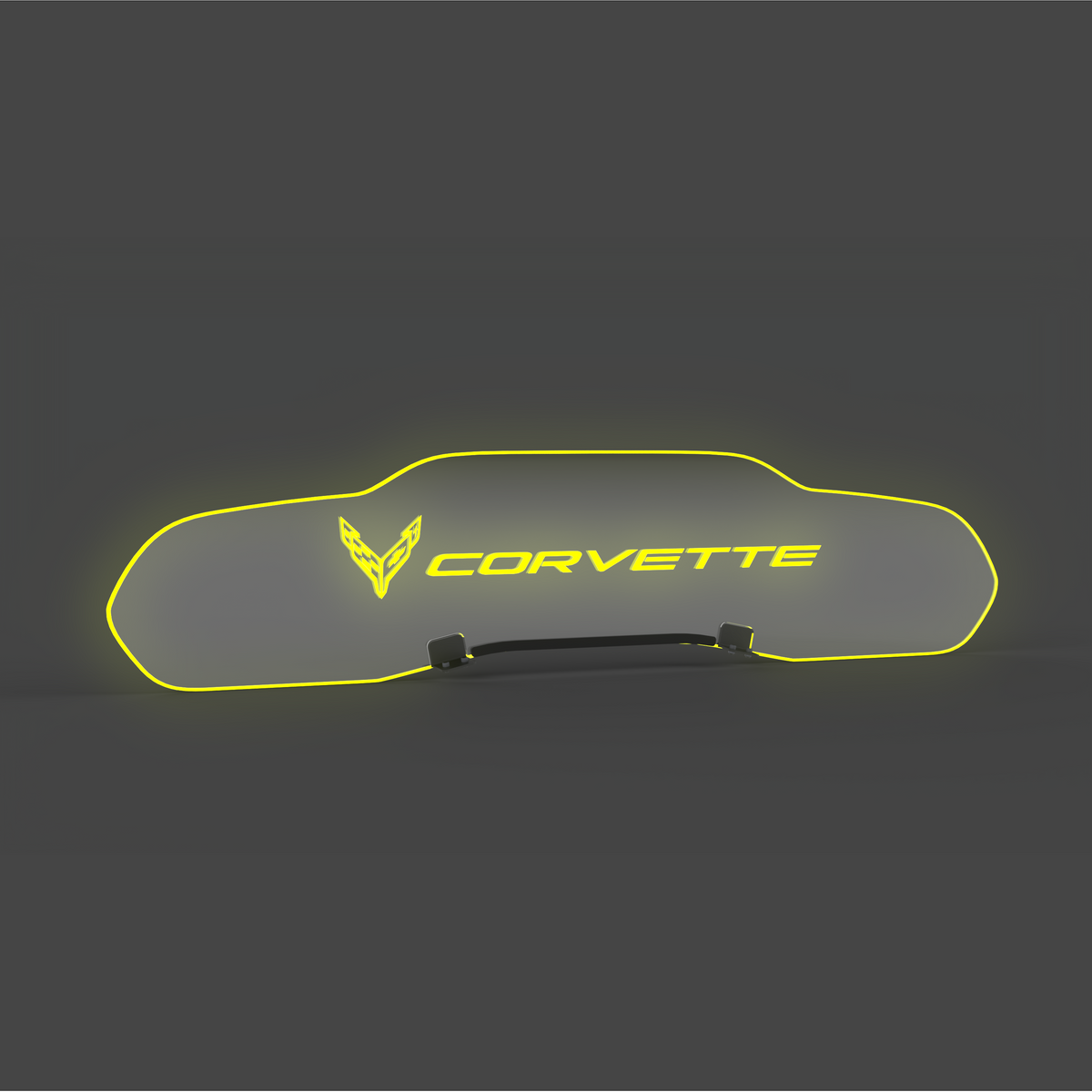 WindRestrictor® C8 Coupe Rear Add On Glow Plate image 40