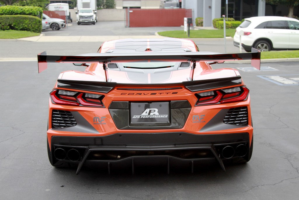 Carbon Fiber License Plate Backing-Chevrolet C8 Corvette Stingray