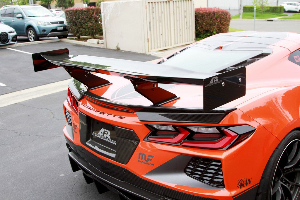 Carbon Fiber License Plate Backing-Chevrolet C8 Corvette Stingray