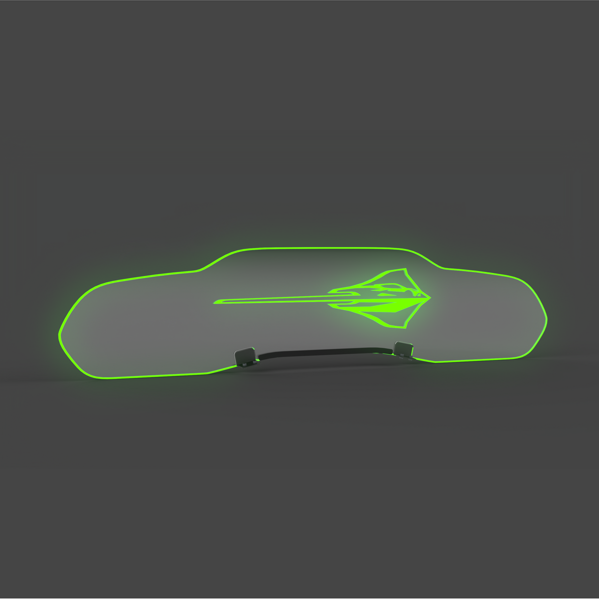 WindRestrictor® C8 Coupe Rear Add On Glow Plate image 51