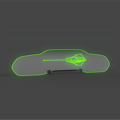 WindRestrictor® C8 Coupe Rear Add On Glow Plate image 51