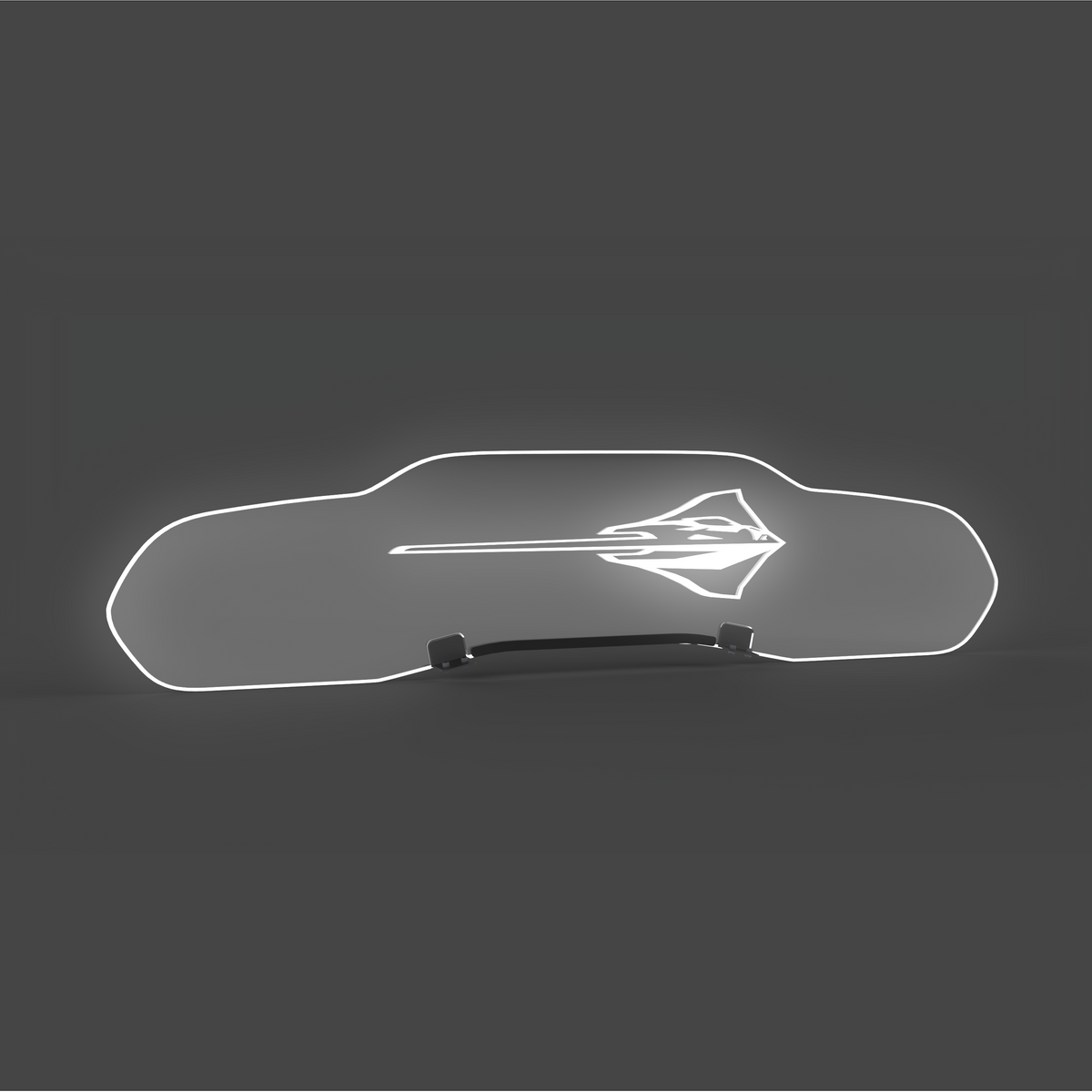 WindRestrictor® C8 Coupe Rear Add On Glow Plate image 52