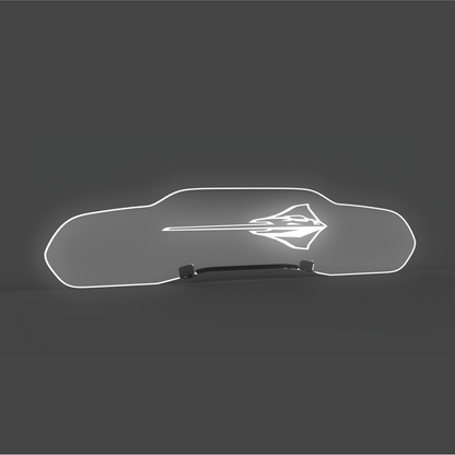 WindRestrictor® C8 Coupe Rear Add On Glow Plate image 52