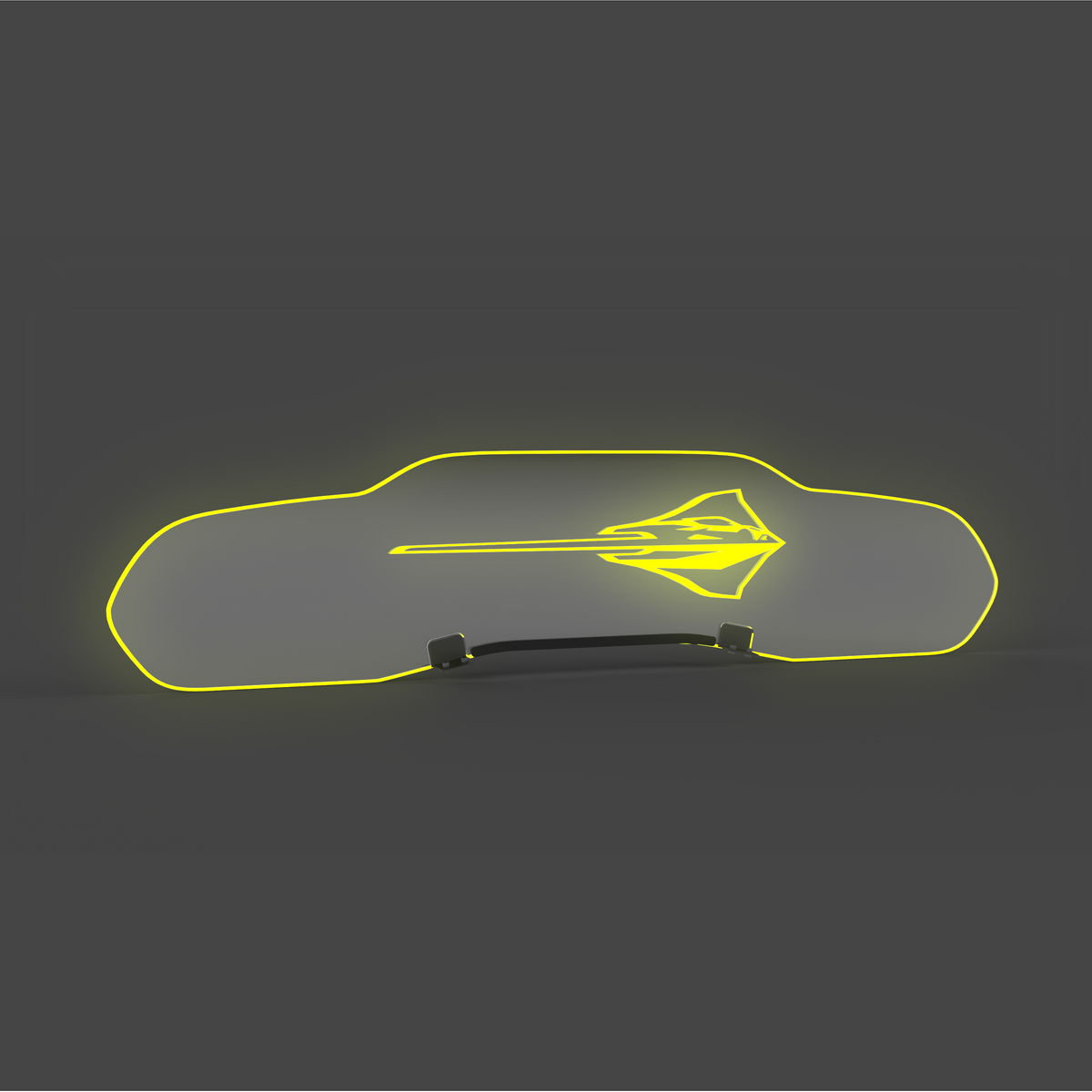 WindRestrictor® C8 Coupe Rear Add On Glow Plate image 50