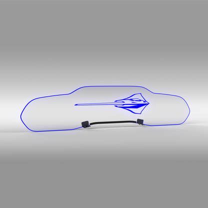 WindRestrictor® C8 Coupe Rear Add On Glow Plate image 53