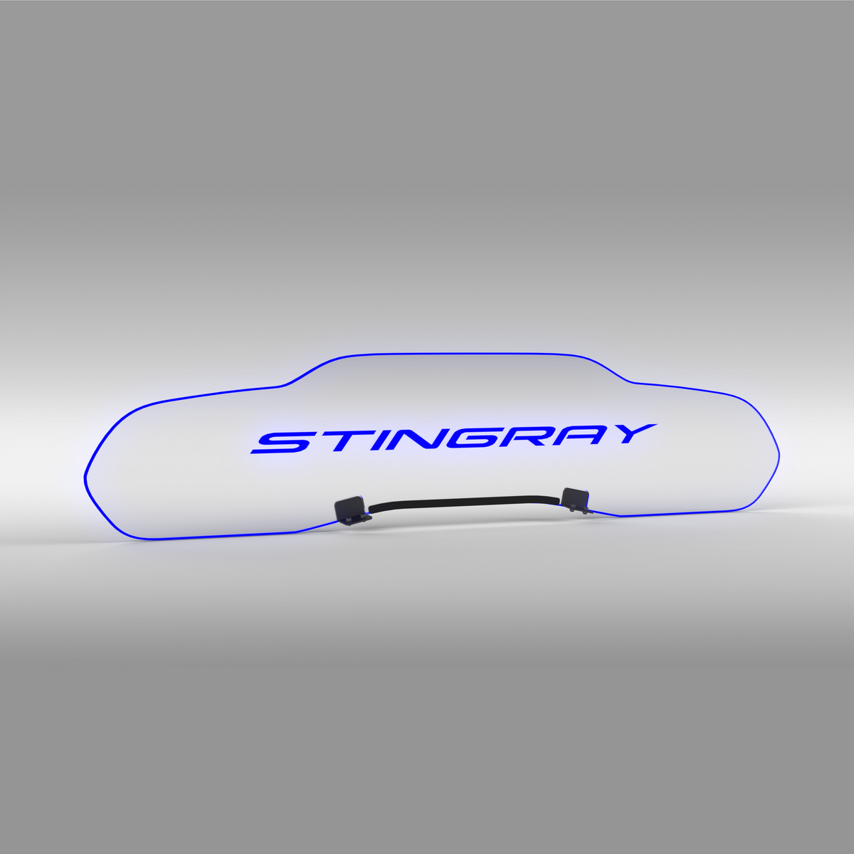 WindRestrictor® C8 Coupe Rear Add On Glow Plate image 38