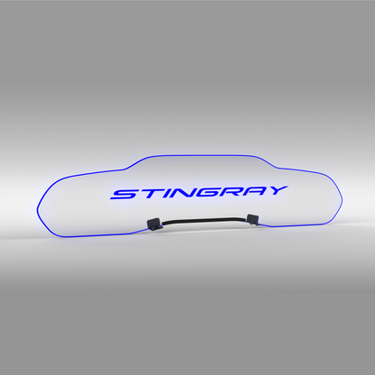 WindRestrictor® C8 Coupe Rear Add On Glow Plate image 38