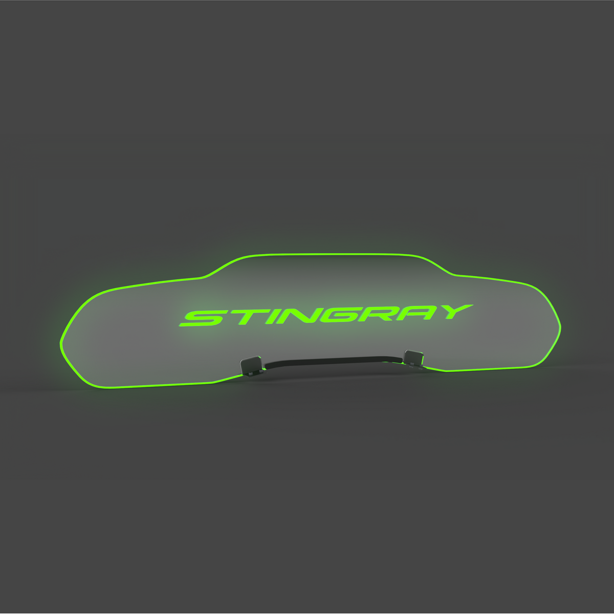 WindRestrictor® C8 Coupe Rear Add On Glow Plate image 36