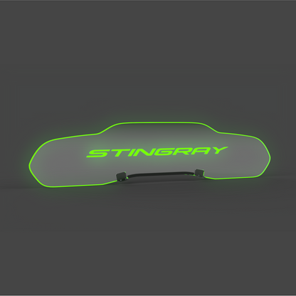 WindRestrictor® C8 Coupe Rear Add On Glow Plate image 36