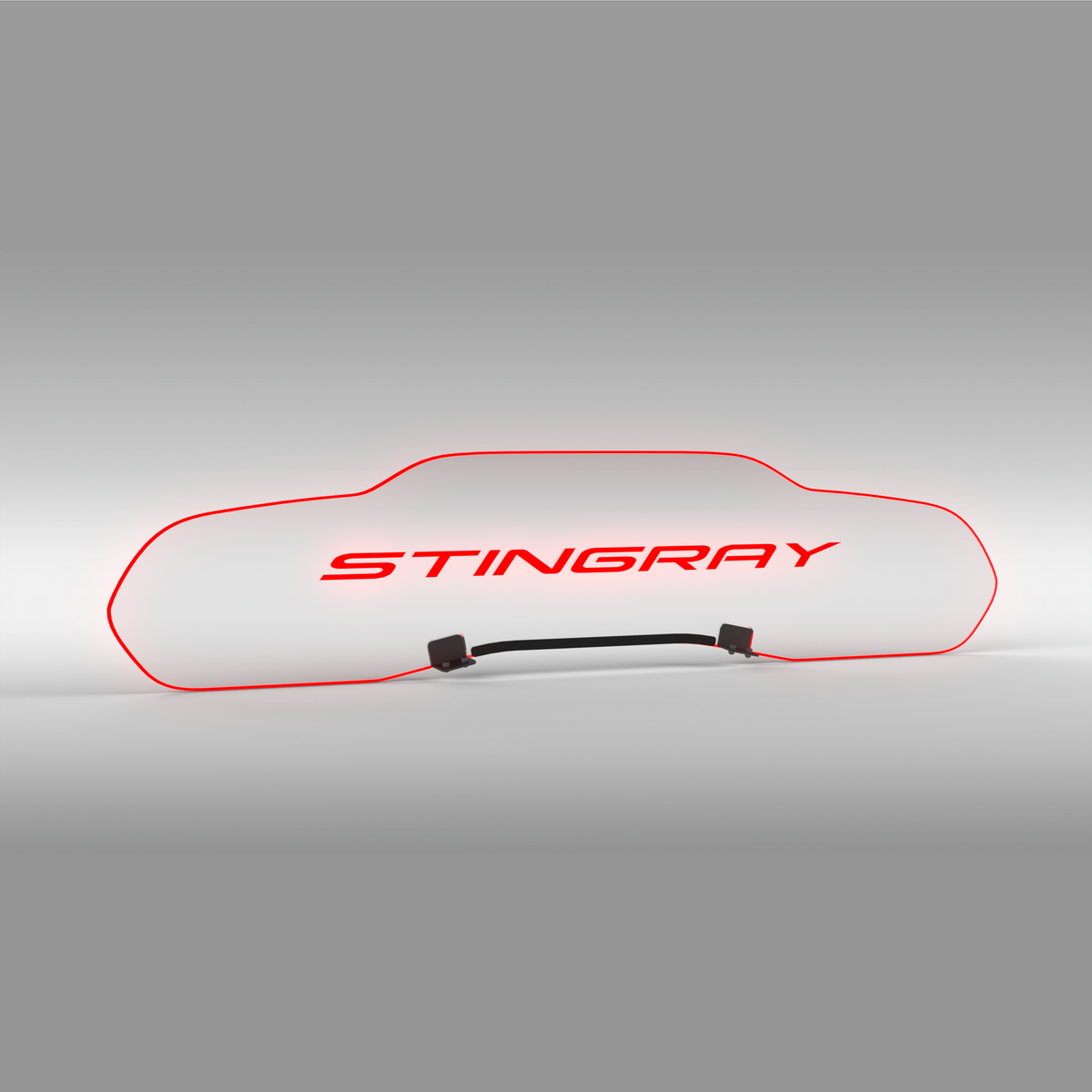 WindRestrictor® C8 Coupe Rear Add On Glow Plate image 39