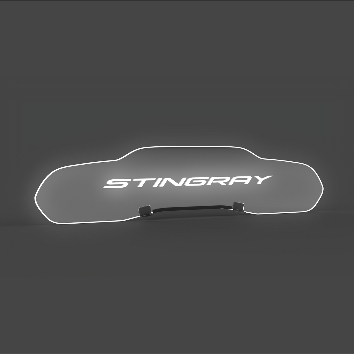 WindRestrictor® C8 Coupe Rear Add On Glow Plate image 37