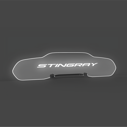 WindRestrictor® C8 Coupe Rear Add On Glow Plate image 37