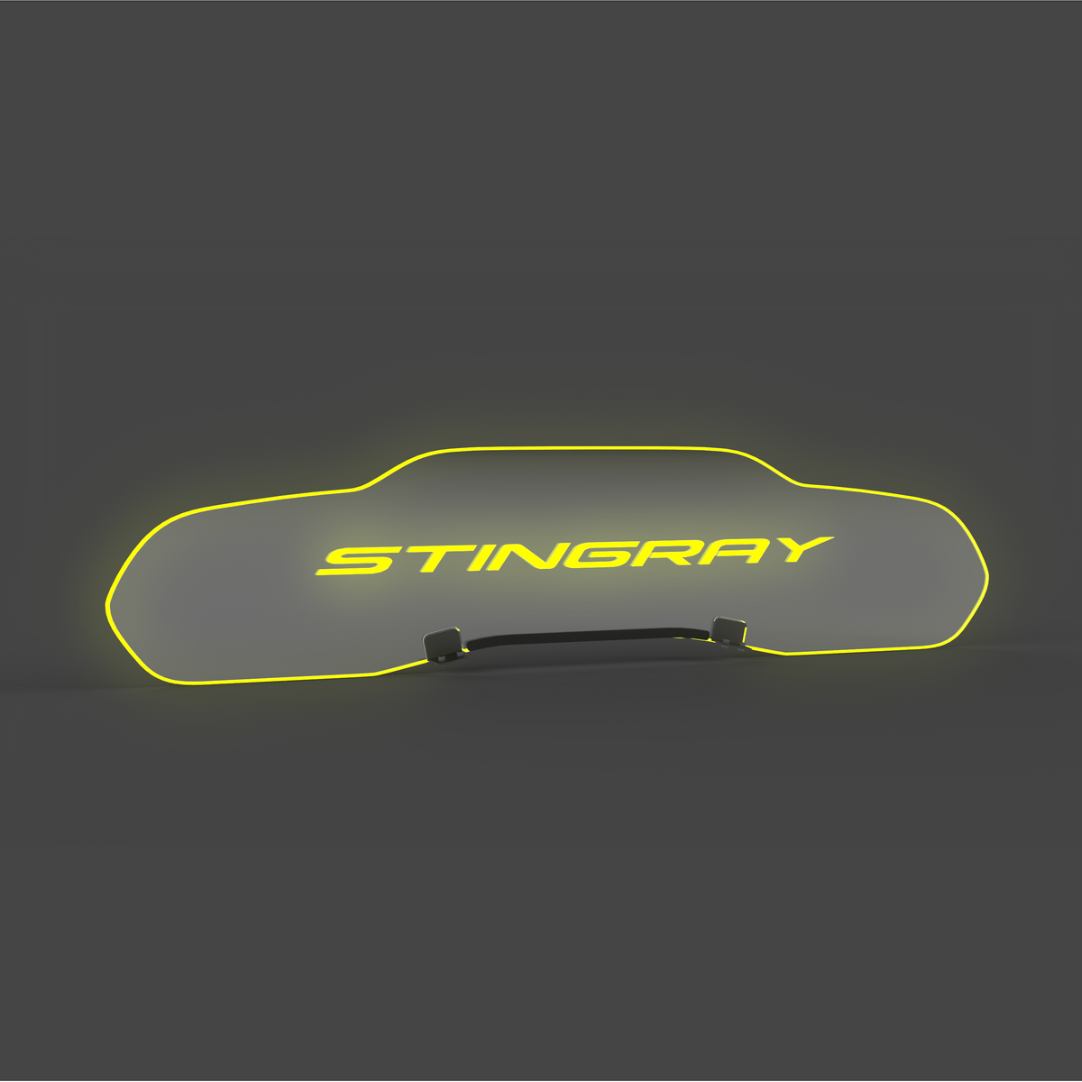 WindRestrictor® C8 Coupe Rear Add On Glow Plate image 35