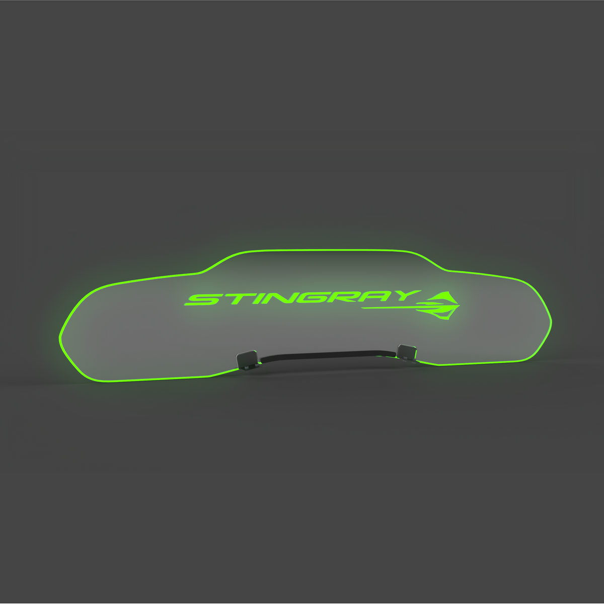 WindRestrictor® C8 Coupe Rear Add On Glow Plate image 31
