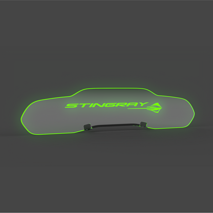 WindRestrictor® C8 Coupe Rear Add On Glow Plate image 31