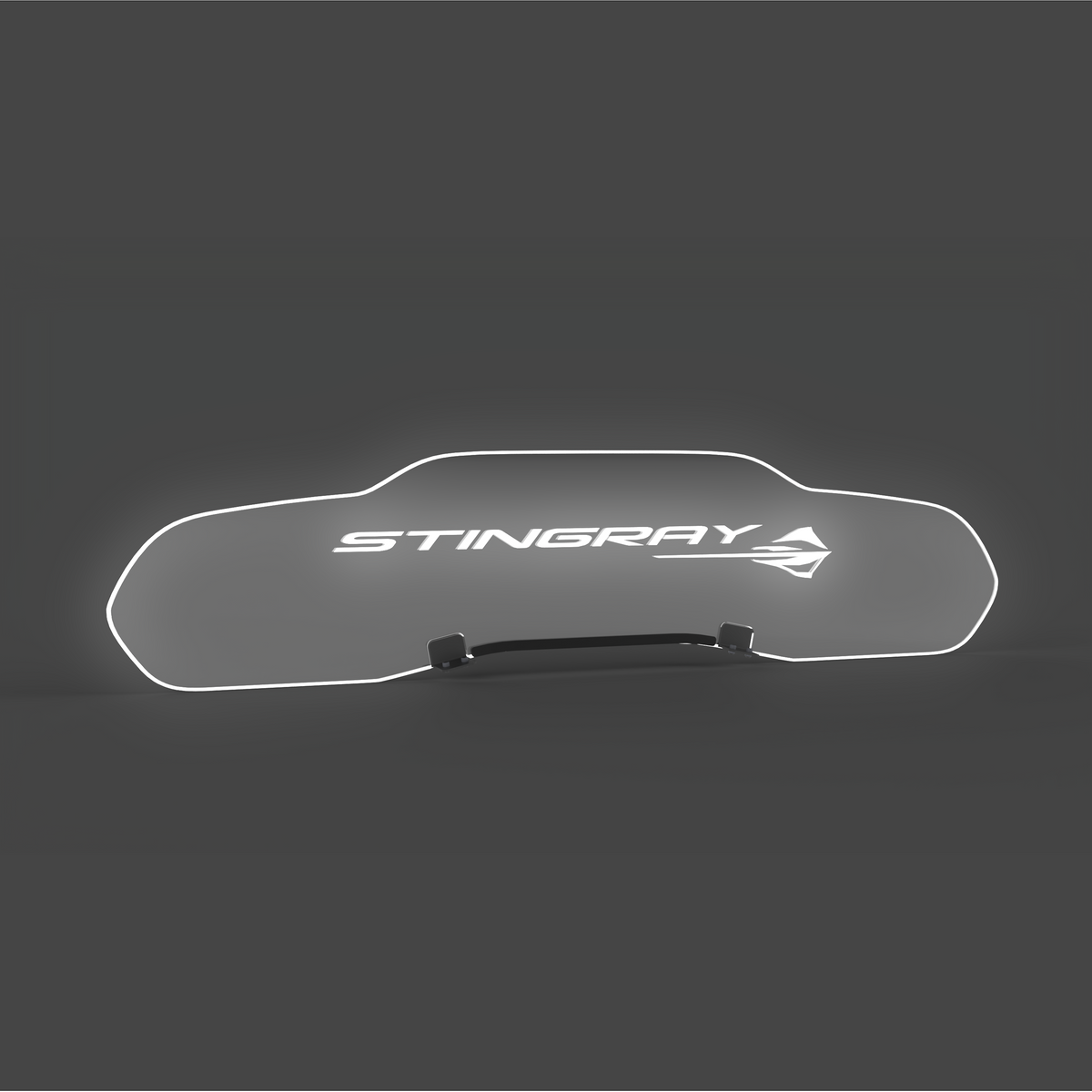 WindRestrictor® C8 Coupe Rear Add On Glow Plate image 32