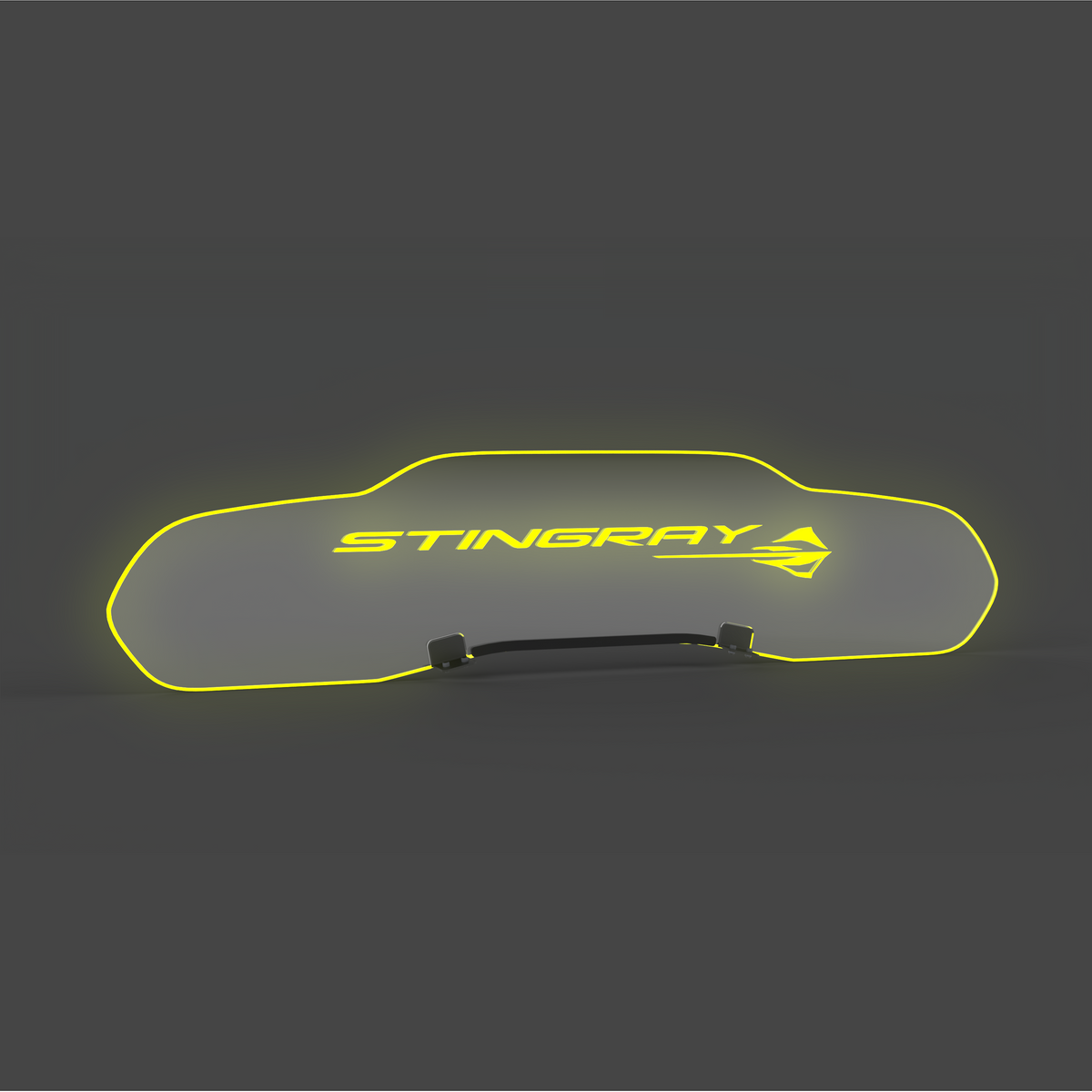 WindRestrictor® C8 Coupe Rear Add On Glow Plate image 30