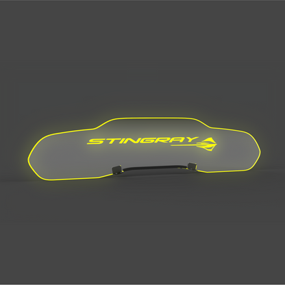 WindRestrictor® C8 Coupe Rear Add On Glow Plate image 30
