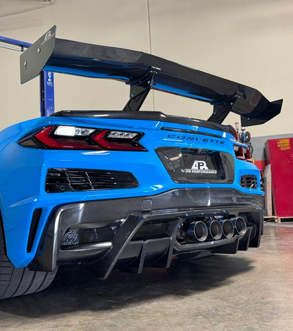 GTC-500 Carbon Fiber Adjustable Wing - Chevrolet C8 Corvette Z06/E-Ray/Grand sport/Zr1