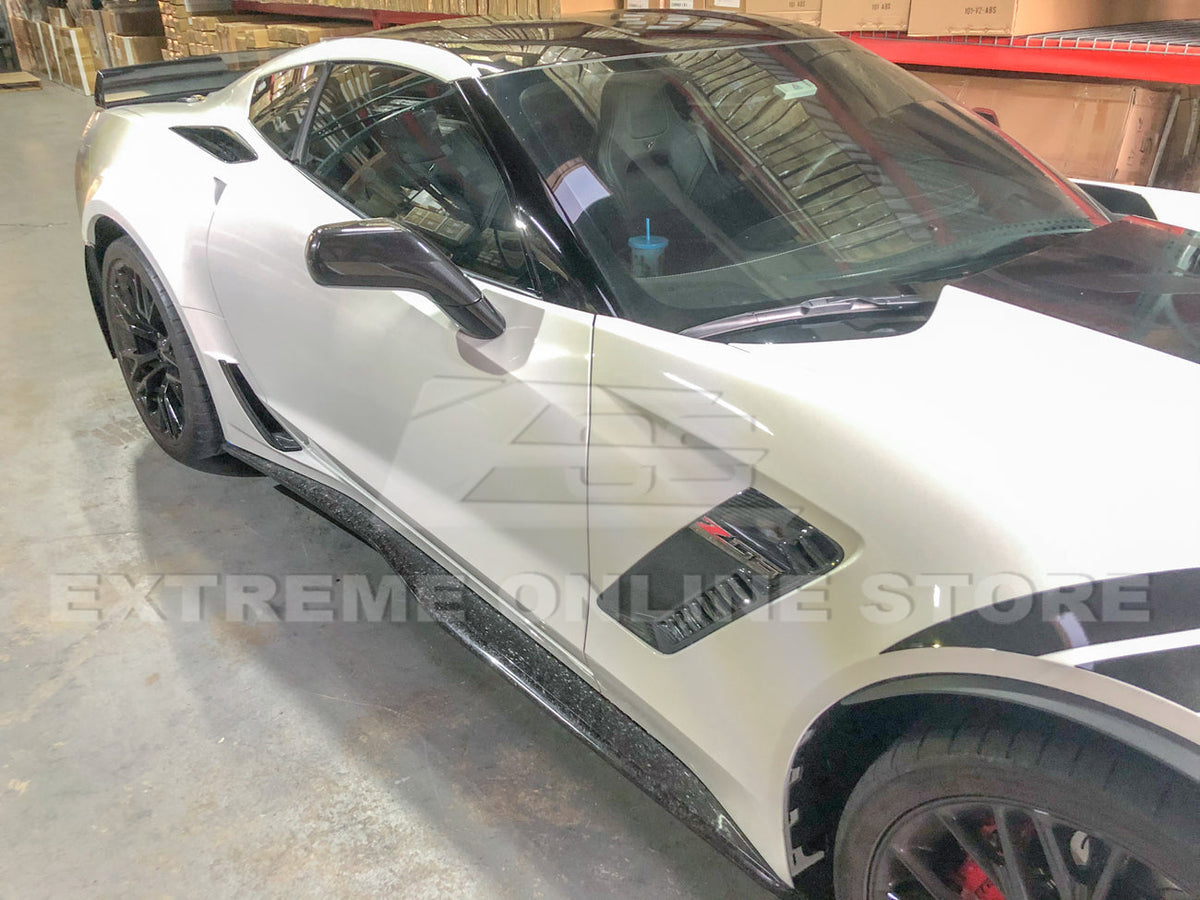 Corvette C7 Z06 Conversion Side Skirts Rocker Panels image 37