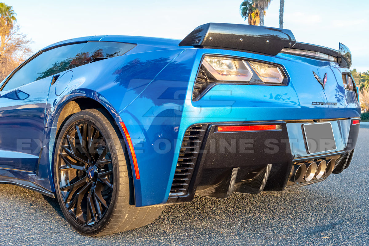 Corvette C7 Rear Bumper Diffuser Fins image 18