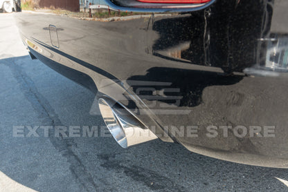 2014-Up Infiniti Q50 Muffler Delete Axle Back 4.5 Dual Tips Exhaust image 6