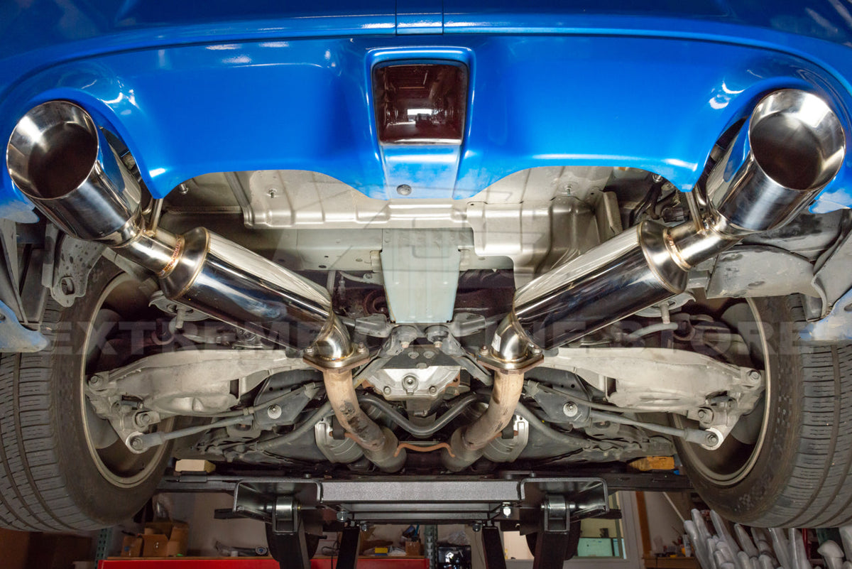 Nissan 370Z | Infiniti Q60 | G37 Coupe Axle Back 4.5 Dual Tips Exhaust image 4