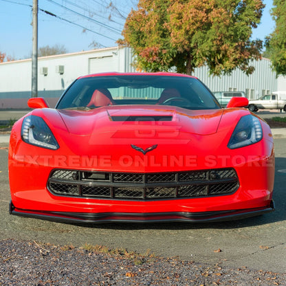Chevrolet Corvette C7 Stage 2 Front Splitter With Side End Caps image 5