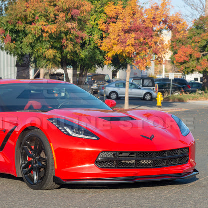 Chevrolet Corvette C7 Stage 2 Front Splitter With Side End Caps image 4
