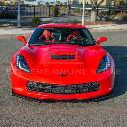 Chevrolet Corvette C7 Stage 2 Front Splitter With Side End Caps image 6