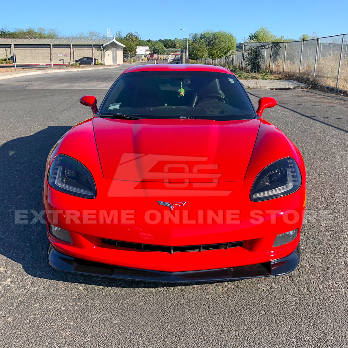 Corvette C6 Base Model Extended Front Splitter Lip Side Skirts Rocker Panels image 6