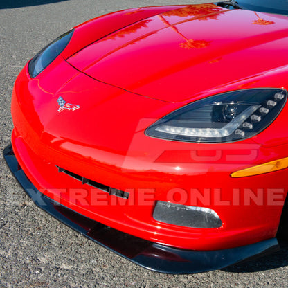Corvette C6 Base Model Extended Front Splitter Lip Side Skirts Rocker Panels image 11