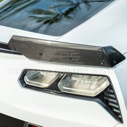 Corvette C7 DRY CARBON FIBER Rear Spoiler Side Winglets image 6