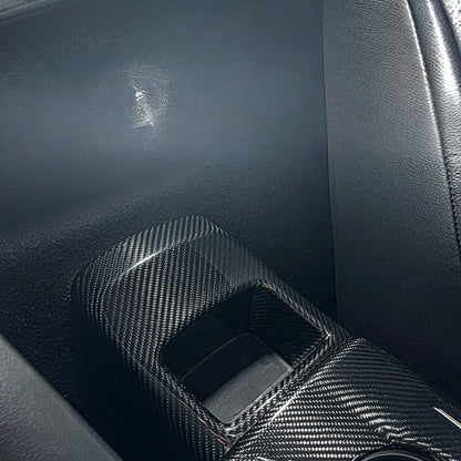 2020-Up Toyota GR Supra Carbon Fiber JDM Factory Style Rear Center Storage Compartment Cover image 15