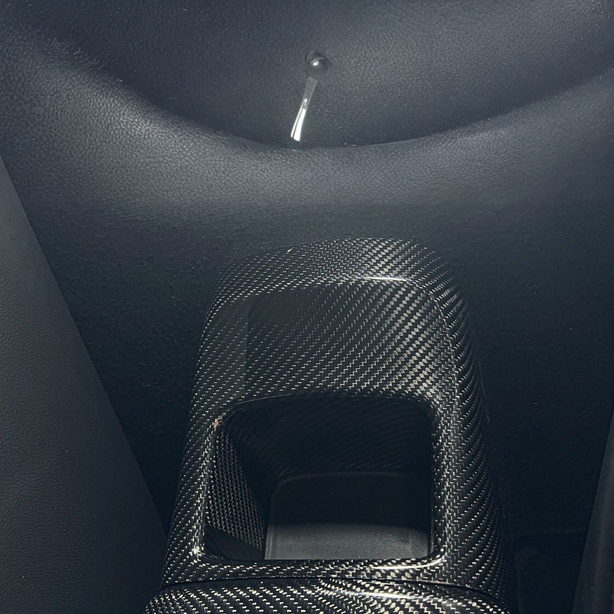 2020-Up Toyota GR Supra Carbon Fiber JDM Factory Style Rear Center Storage Compartment Cover image 6