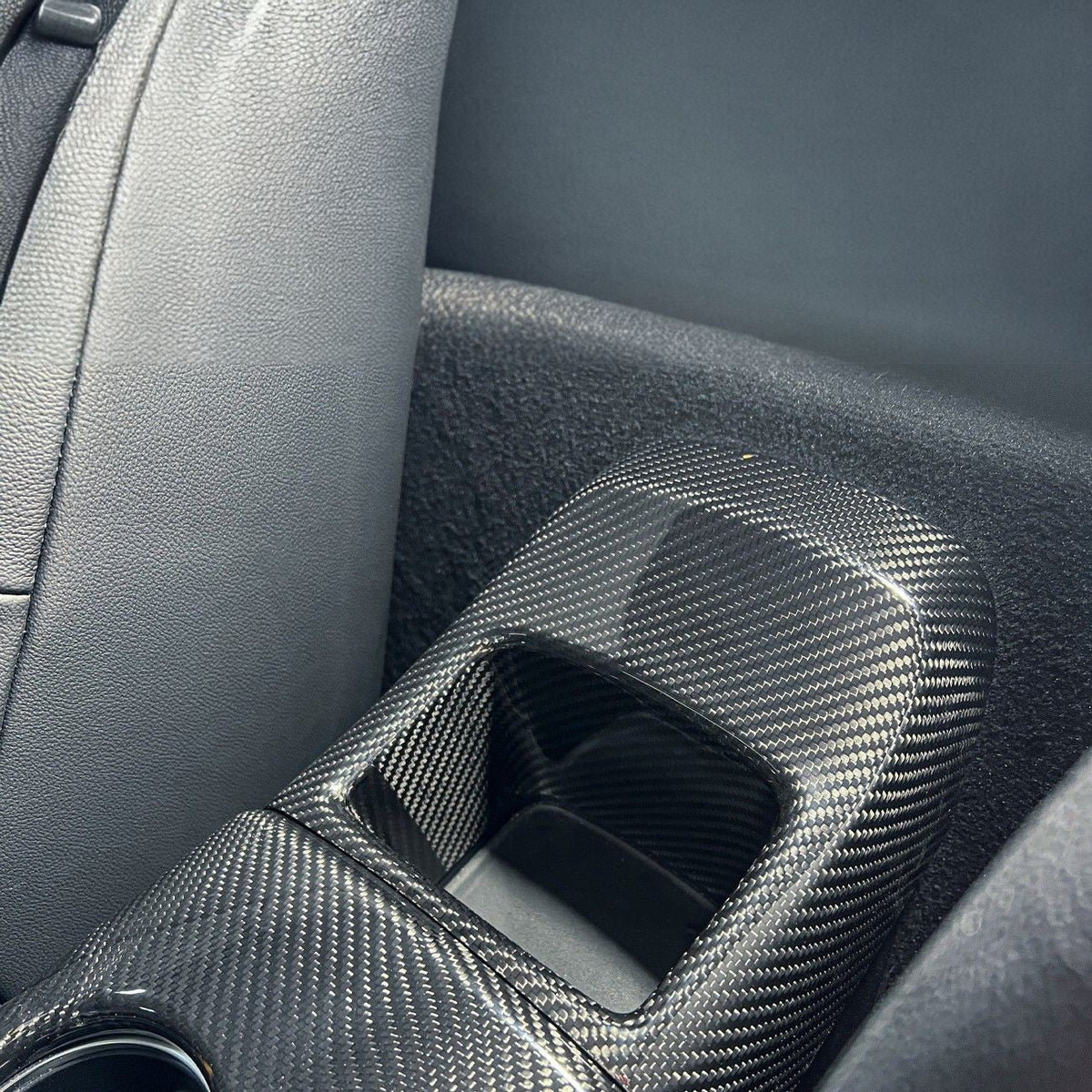 2020-Up Toyota GR Supra Carbon Fiber JDM Factory Style Rear Center Storage Compartment Cover image 10