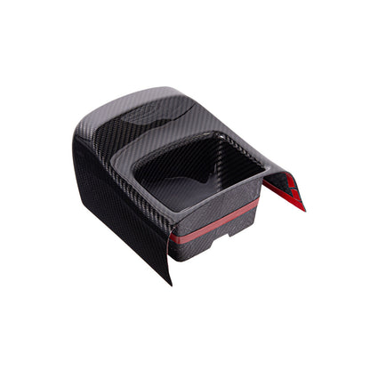 2020-Up Toyota GR Supra Carbon Fiber JDM Factory Style Rear Center Storage Compartment Cover image 5