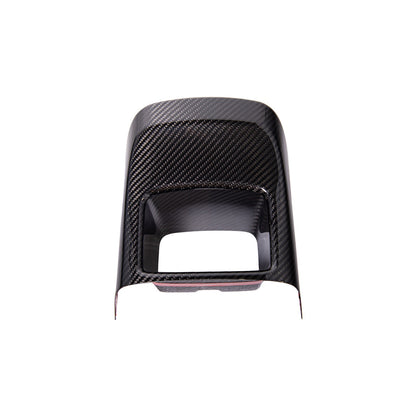 2020-Up Toyota GR Supra Carbon Fiber JDM Factory Style Rear Center Storage Compartment Cover image 9