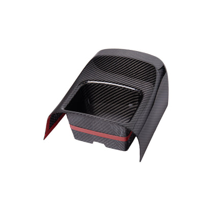 2020-Up Toyota GR Supra Carbon Fiber JDM Factory Style Rear Center Storage Compartment Cover image 11