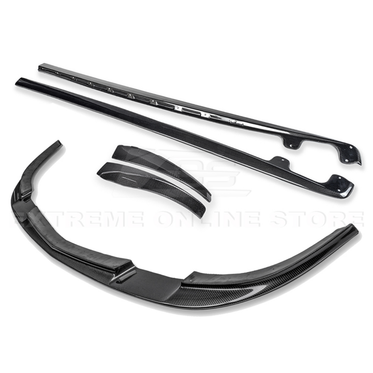 Corvette C6 Grand Sport / Z06 Front Splitter Lip Side Skirts Rocker Panels image 69