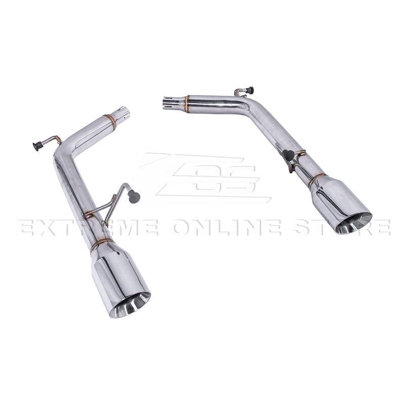 2007-2014 Infiniti G35 G37 Sedan Muffler Delete Axle Back Dual Burnt Tips Exhaust image 1